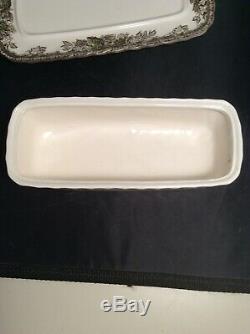 NEAR MINT Johnson Brother's Friendly Village ENGLAND Vintage Butter Dish