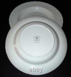 NEW Set of 4 Johnson Brothers 9-3/8 Richmond White Rimmed Soup Bowls England