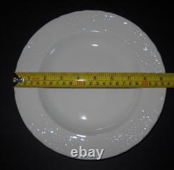 NEW Set of 4 Johnson Brothers 9-3/8 Richmond White Rimmed Soup Bowls England
