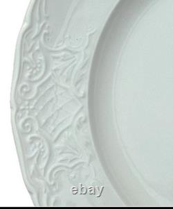 NEW Set of 4 Johnson Brothers 9-3/8 Richmond White Rimmed Soup Bowls England