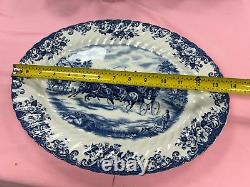 NEW-Vintage-Set of 47PCS. Johnson Brothers Coaching Scenes Dinnerware Set. Engla