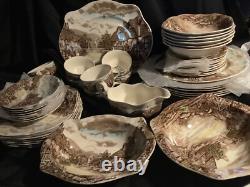 NWOT Brand New Johnson Brothers Olde English Countryside Lot of 51 Piece's