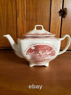 Noble Excellence Twas The Night Before Christmas Tea Pot Teapot Johnson Brothers