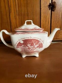 Noble Excellence Twas The Night Before Christmas Tea Pot Teapot Johnson Brothers