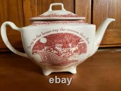 Noble Excellence Twas The Night Before Christmas Tea Pot Teapot Johnson Brothers