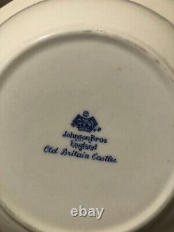 Old Brittan Castles by Johnson Bros. 121 Pieces of 19th Century Vintage China