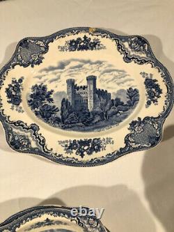 Old Brittan Castles by Johnson Bros. 121 Pieces of 19th Century Vintage China
