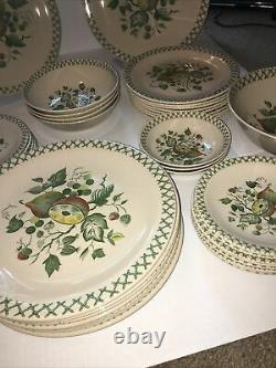 Old Granite Arbor Johnson Brothers Staffordshire Plates Bowls Huge Lot 42 Pieces