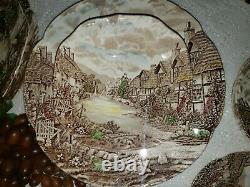 Olde English Countryside Brown Multi-color by Johnson Brothers Lot of 22