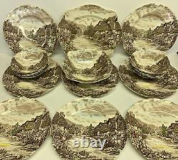 Olde English Countryside Johnson Bros Ironstone Set of Dishes And Bowls 18 Piece