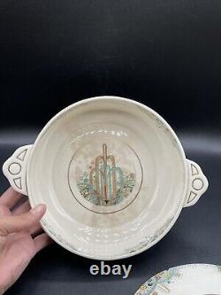 PAREEK Les Fontaines 1925 Paris Art Exhibition JOHNSON Bros. Covered Bowl