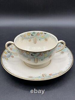 PAREEK Les Fontaines ART DECO 1925 WORLDS FAIR JOHNSON BRO Cream Of Soup Cup