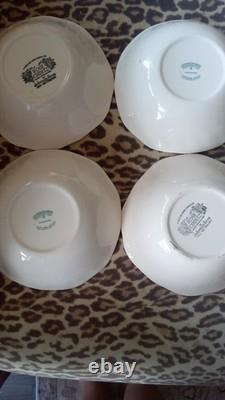 PINK ROSE 20 Piece Lot Setting For 4 Vintage Johnson Brothers Chintz Pink