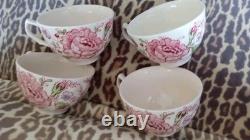 PINK ROSE 20 Piece Lot Setting For 4 Vintage Johnson Brothers Chintz Pink