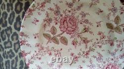 PINK ROSE 20 Piece Lot Setting For 4 Vintage Johnson Brothers Chintz Pink