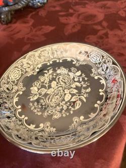 Pareek Johnson Bros. Mirror Lustre Extremely Rare 3 Soup Bowls & Saucers MINT