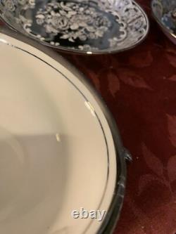 Pareek Johnson Bros. Mirror Lustre Extremely Rare 3 Soup Bowls & Saucers MINT