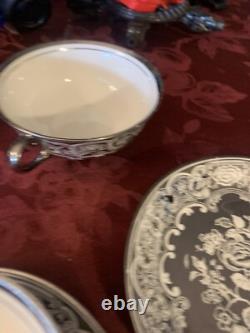 Pareek Johnson Bros. Mirror Lustre Extremely Rare 3 Soup Bowls & Saucers MINT