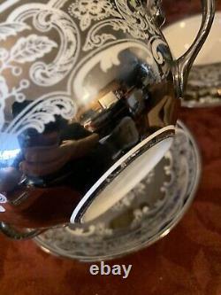 Pareek Johnson Bros. Mirror Lustre Rare Soup Bowls & Drip Saucers Free Shipping