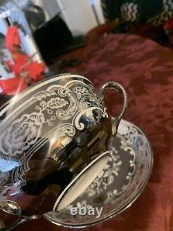 Pareek Johnson Bros. Mirror Lustre Rare Soup Bowls & Drip Saucers Free Shipping