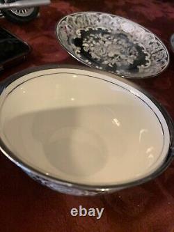 Pareek Johnson Bros. Mirror Lustre Rare Soup Bowls & Drip Saucers Free Shipping