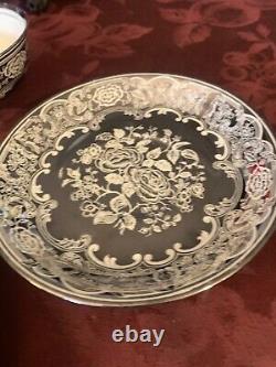 Pareek Johnson Bros. Mirror Lustre Rare Soup Bowls & Drip Saucers Free Shipping