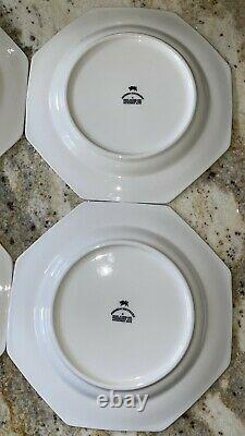 Qty 4 Johnson Brothers Heritage White Octagon Dinner Plates 10 England Lot Of 4