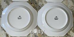 Qty 4 Johnson Brothers Heritage White Octagon Dinner Plates 10 England Lot Of 4