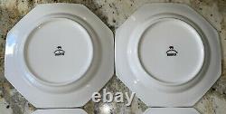 Qty 4 Johnson Brothers Heritage White Octagon Dinner Plates 10 England Lot Of 4