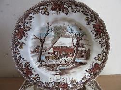 RARE 10 pc Johnson Bros Brothers Country Life 10.75 dinner plates