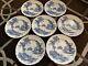 Rare 7 Johnson Brothers (made In?) The Old Mill Dinner Plates, 10
