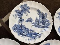 RARE 7 Johnson Brothers (Made in?) THE OLD MILL Dinner Plates, 10