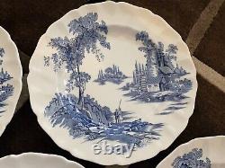 RARE 7 Johnson Brothers (Made in?) THE OLD MILL Dinner Plates, 10