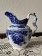 Rare Antique Johnson Bros Poppy Blue Flow Pitcher 7 Tall