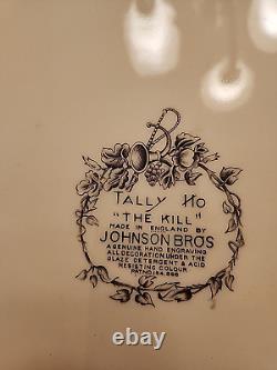 RARE JOHNSON BROS. TALLY HO THE KILL Serving Showcase Platter 20.5 X 16