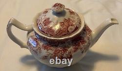 RARE Johnson Bros Strawberry Fair Pink? Teapot & Lid