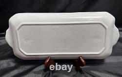 RARE Johnson Brothers Earthenware Willow Blue Large Sandwich Tray 14 MINT