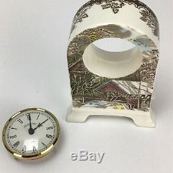 RARE Johnson Brothers Friendly Village Pattern Small Porcelain Clock
