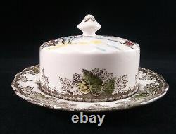RARE Johnson Brothers Friendly Village Round Butter Dish