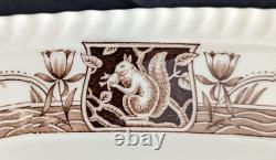 RARE Large Johnson Bros Barnyard King TURKEY England Oval Serving PLATTER NICE