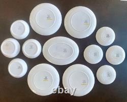 RARE MCM Johnson Bros Snowhite Sahara 13pc Ironstone (Set 4) Mod Op Art 1960s RARE MCM Johnson Bros Snowhite Sahara 13pc Ironstone (Set 4) Mod Op Art 1960s