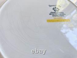 RARE MCM Johnson Bros Snowhite Sahara 13pc Ironstone (Set 4) Mod Op Art 1960s RARE MCM Johnson Bros Snowhite Sahara 13pc Ironstone (Set 4) Mod Op Art 1960s