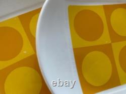 RARE MCM Johnson Bros Snowhite Sahara 13pc Ironstone (Set 4) Mod Op Art 1960s RARE MCM Johnson Bros Snowhite Sahara 13pc Ironstone (Set 4) Mod Op Art 1960s