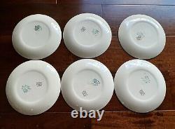 RARE MCM Set of 6 Johnson Bros Sovereign Potters Birkdale Turquoise Salad Plates