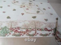 RARE! Tablecloth Oval 60x102 Johnson Brothers Friendly Village -New in Pkg