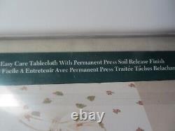 RARE! Tablecloth Oval 60x102 Johnson Brothers Friendly Village -New in Pkg