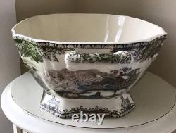 RARE VINTAGE Johnson Brothers FRIENDLY VILLAGE Soup Tureen Rectangle