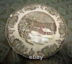 RARE VTG Johnson Brothers Friendly Village Sugar Maple Svc for 12