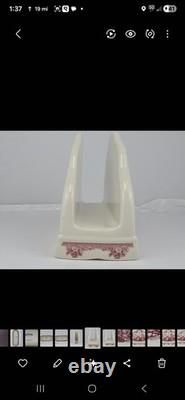 RARE Vintage Pink Johnson Brothers Old Britain Castles Napkin Holder