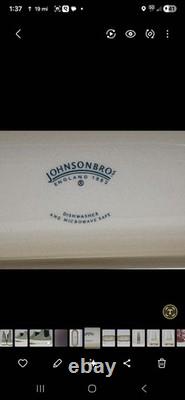 RARE Vintage Pink Johnson Brothers Old Britain Castles Napkin Holder